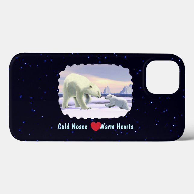 Coques Case-Mate iPhone Ours Polaire - Mama Nez Meilleur (Verso (horizontal))