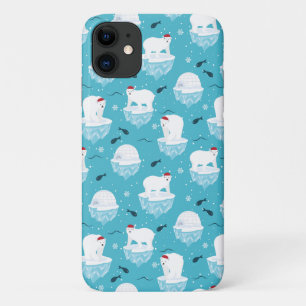 Case-Mate iPhone Case Ours polaires mignons à Santa Hats Motif de Noël
