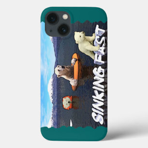 iPhone 13 Coque Ours polaires - Sinking Fast