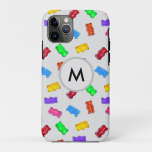 Case-Mate iPhone Case Ours sucrés multicolores sur argent