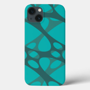 Case-Mate iPhone Case Ovales à couche turquoise