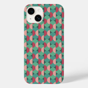 Coque Pour iPhone 14 Ovales rétro et demi-cercles