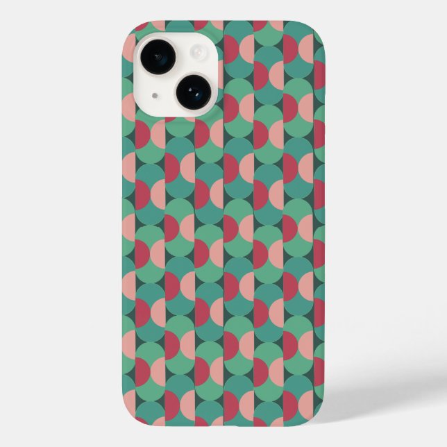 Coques Case-Mate iPhone Ovales rétro et demi-cercles (Verso)