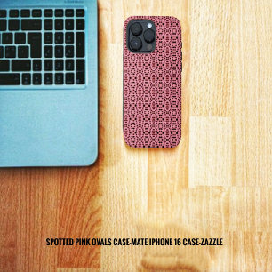 Coques iPhone 16 Pro Max Ovales roses tachetées