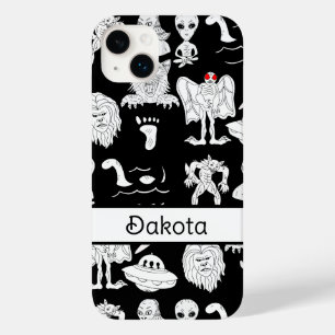Coque Pour iPhone 14 Plus OVNI personnalisé, Alien, Bigfoot Cryptid