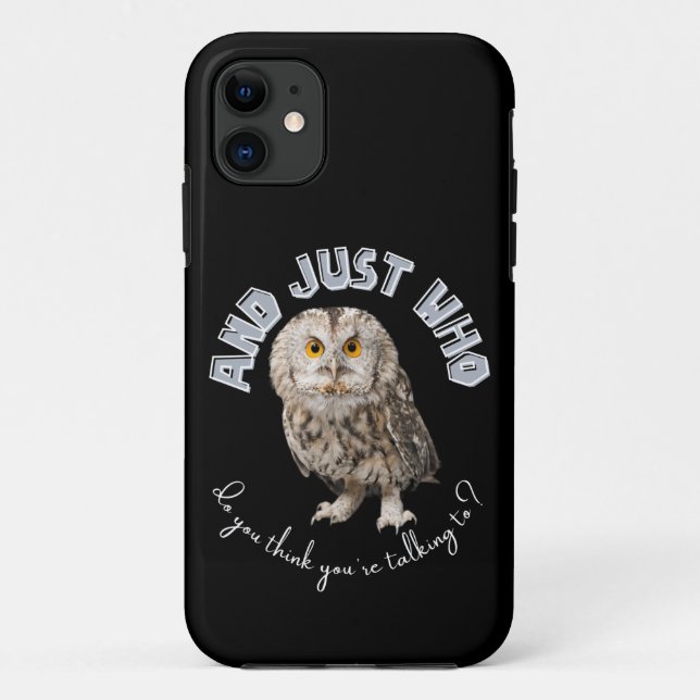 Coques Case-Mate iPhone Owl : Et Juste À Qui Pensez-Vous Parler ? (Dos)