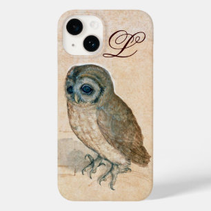 Coques Pour iPhone OWL, PIink, Sepia Monogramme