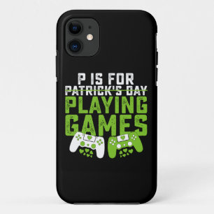 Case-Mate iPhone Case P Est Pour Jouer Jeux Gamer Jeu St Patrick's