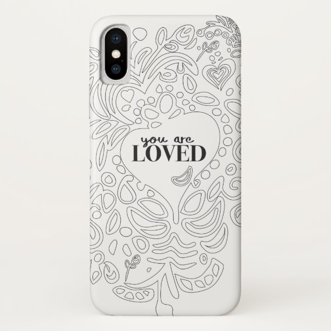 Coques Case-Mate iPhone Page de coloriage personnalisée Inspirée - Vous êt (Dos)