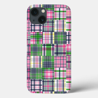 Case-Mate iPhone Case Paie été rose Madras Patchwork