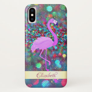 Case-Mate iPhone Case Paillettes Bokeh  Confettis dorés,Flamant- Personn