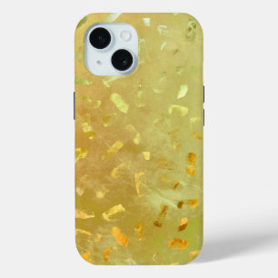 Coque Pour iPhone 15 Paillettes dorées
