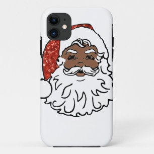 Coque Case-Mate Pour iPhone paillettes noir santa claus