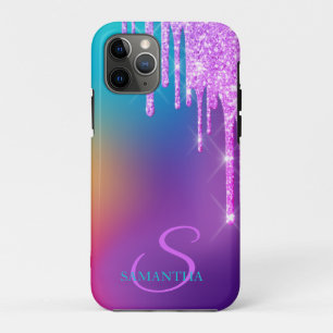 Case-Mate iPhone Case Paillettes Tendances Drips Ombré Holographique