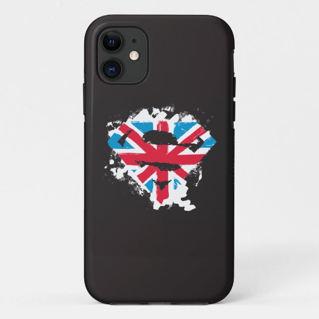 Coques Case-Mate iPhone Paint Strokes British S-Shield (Dos)