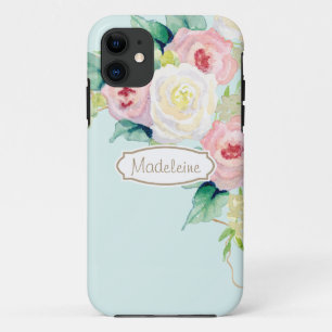 Case-Mate iPhone Case Painterly Simple Moderne Aquarelle Roses floraux
