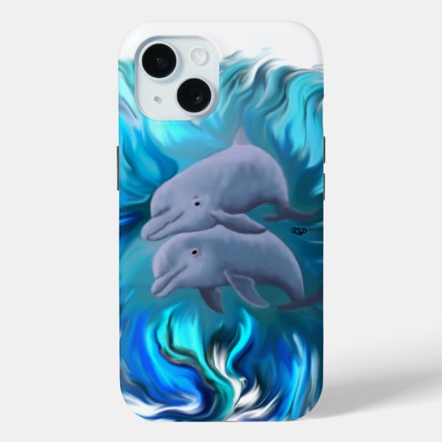 Coques Case-Mate iPhone Paire de dauphins (Verso)