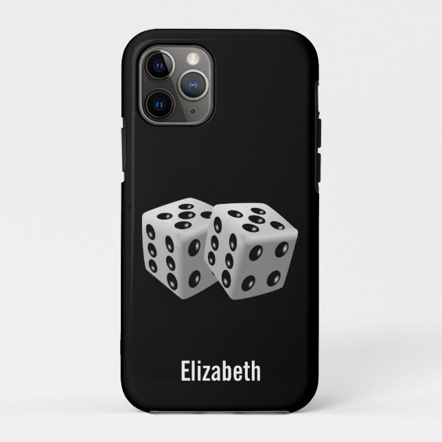 Coques Case-Mate iPhone Paire de dés personnalisée (Dos)