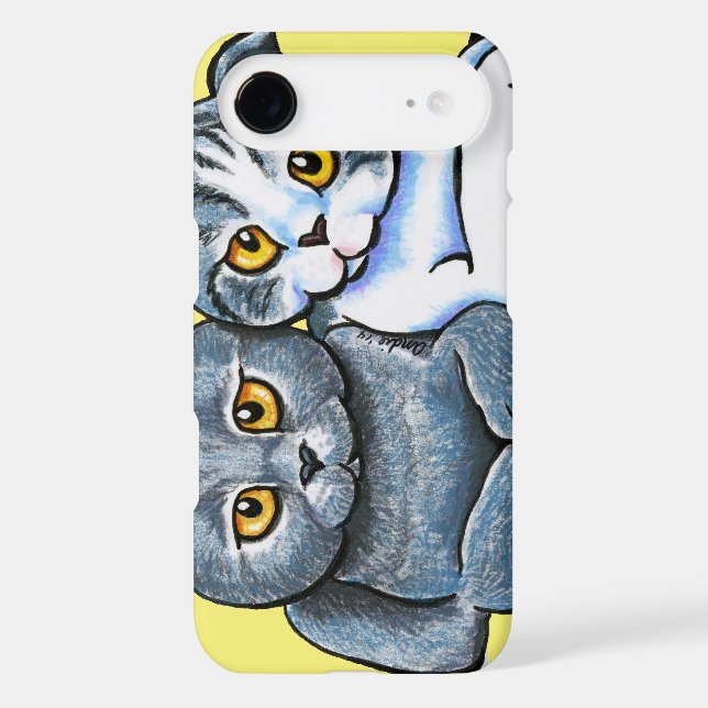 Coques Case-Mate iPhone Paire de pliage écossais (Verso)