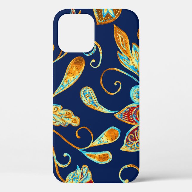 Coques Case-Mate iPhone Paisley aquarelle motif floral tuile : fleurs, f (Verso)