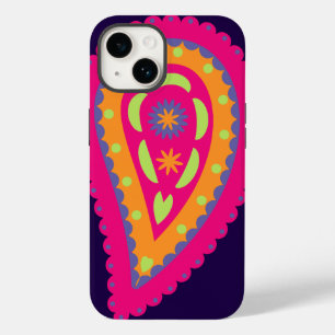 Coque Pour iPhone 14 Paisley coloré