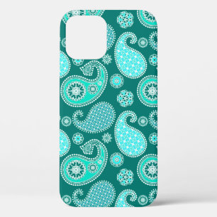 Case-Mate iPhone Case Paisley motif, Turquoise, Aqua et White
