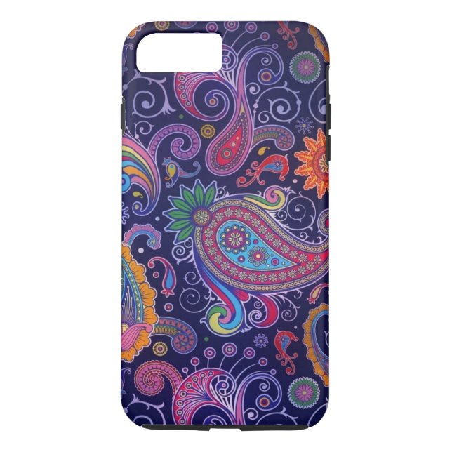 Coques Case-Mate iPhone Paisley violet rose (Dos)