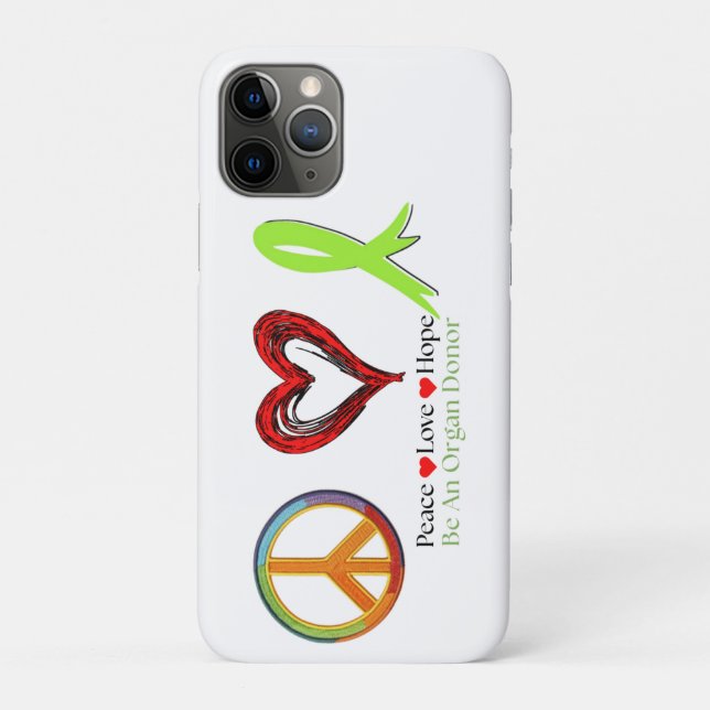 Coques Case-Mate iPhone Paix Amour et Espoir (Dos)