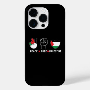 Coque Pour iPhone 14 Pro paix amour palestine -liberté pour les palestinien