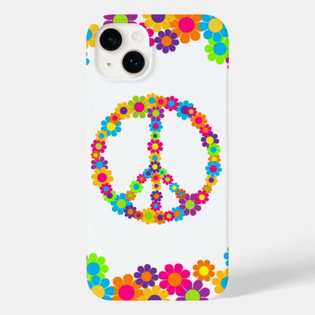 Coques Case-Mate iPhone Paix de l'énergie des fleurs (Verso)
