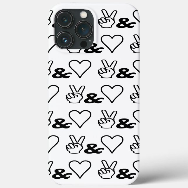 Coques Case-Mate iPhone Paix et amour (Verso)