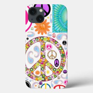 iPhone 13 Case Paix et collage de Paisley