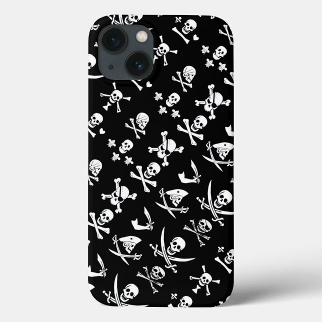 COQUES Case-Mate iPhone PÂLE DE PIRATES NOIRES, OBJETS TRAVERSÉS, ÉPINES (Verso)