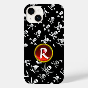 COQUE POUR iPhone 14 PÂLE DE PIRATES NOIRES, OBJETS TRAVERSÉS, ÉPINES