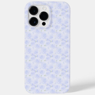 COQUE POUR POUR iPhone 14 PRO MAX PALE PASTEL BLUE ROSES