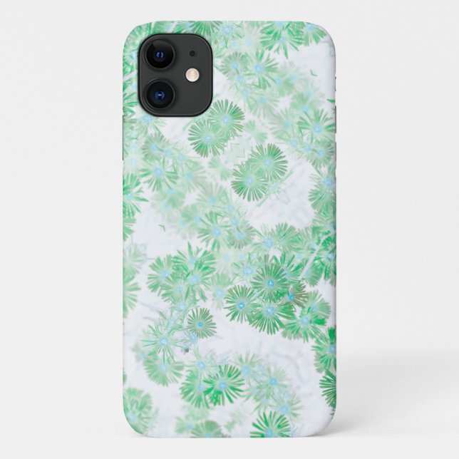 Coques Case-Mate iPhone Pale Turquoise Pastel Fleurs sauvages iPhone 11 Co (Dos)