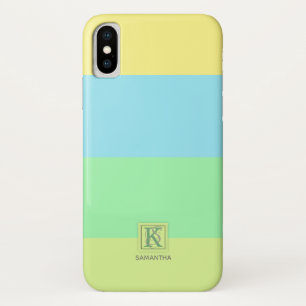 Etui iPhone Case-Mate Palette Couleur de la chaux d'été Rayures Monogr