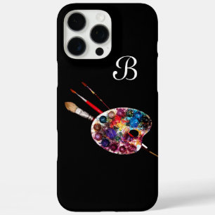 Coques iPhone 16 Pro Max PALETTE DE COULEUR ARTISTE ET BRUSHES MONOGRAM Noi