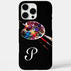 Coques iPhone 16 Pro Max PALETTE DE COULEUR ARTISTE ET BRUSHES MONOGRAM Noi