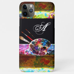 Coques Pour iPhone PALETTE DE COULEUR ARTISTE ET BRUSHES MONOGRAM Noi