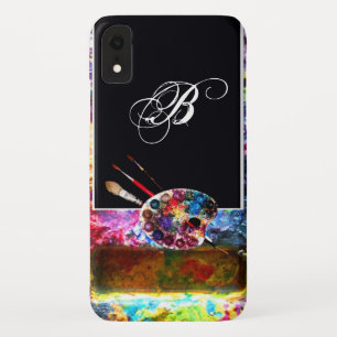 Coque Case-Mate Pour iPhone PALETTE DE COULEUR ARTISTE MONOGRAMME Noir