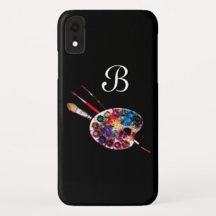 Coque Case-Mate Pour iPhone PALETTE DE COULEUR ARTISTE MONOGRAMME Noir