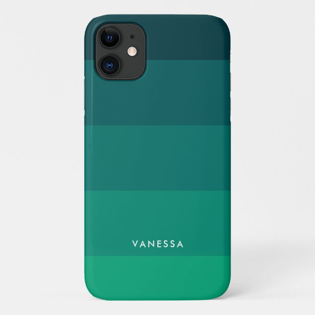 Coques Case-Mate iPhone palette de rayures vertes (Dos)