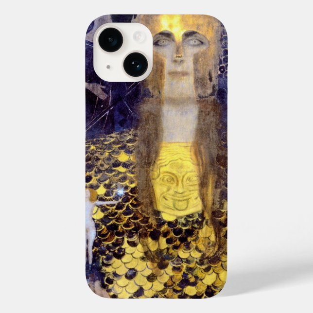 Coques Case-Mate iPhone Pallas Athena, Gustav Klimt (Verso)