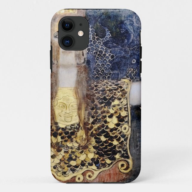 Coques Case-Mate iPhone Pallas Athena par Gustav et George Klimt, Enhanced (Dos)