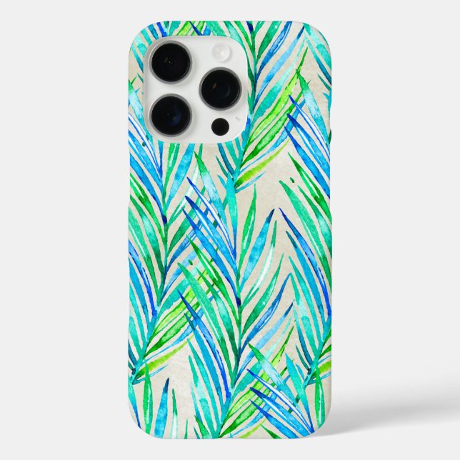 Coques Case-Mate iPhone Palm Whisperer Hawaiian Tropical Turquoise (Verso)