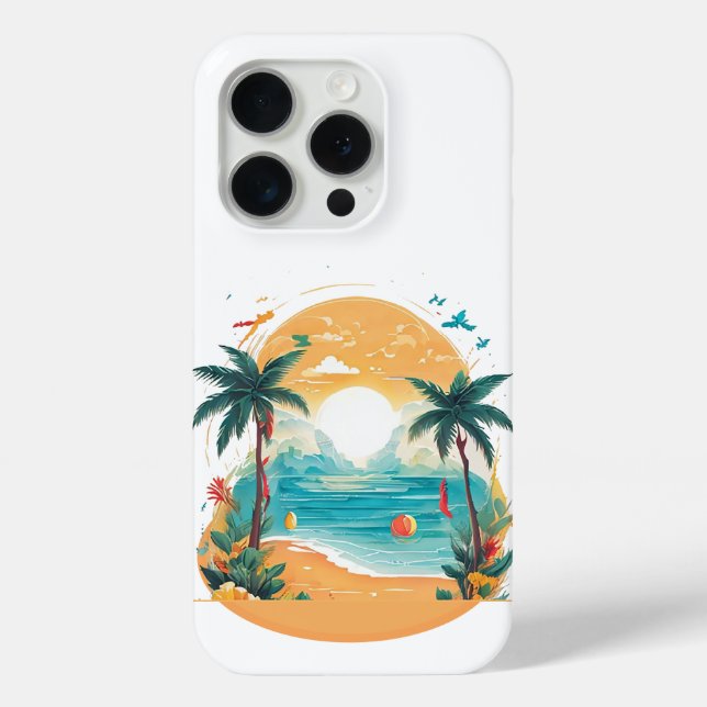Coques Case-Mate iPhone Palmier de Sun Beach (Verso)