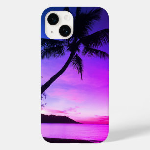 Coque Pour iPhone 14 Palmier sur l'île tropicale   Personnalisé