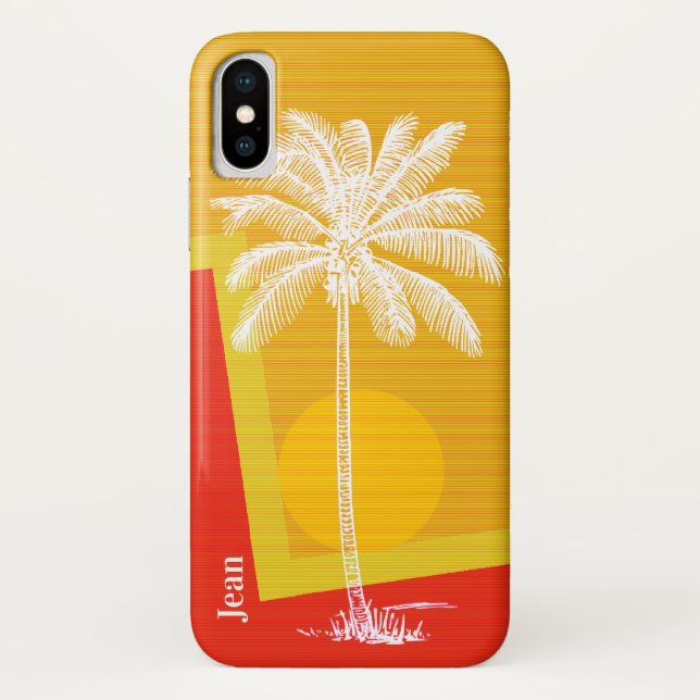 Coques Case-Mate iPhone Palmier tropical (Dos)