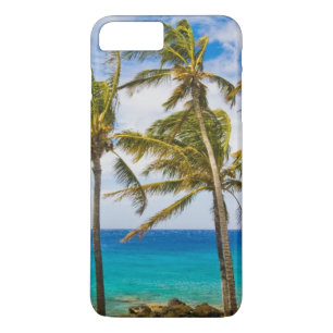 Coque iPhone 8 Plus/7 Plus Palmiers à noix de coco (Cocos nucifera) se balanç